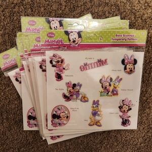 Disney Minnie Mouse Temporary Tattoos Rose Scented (Sold as a bundle of 13)